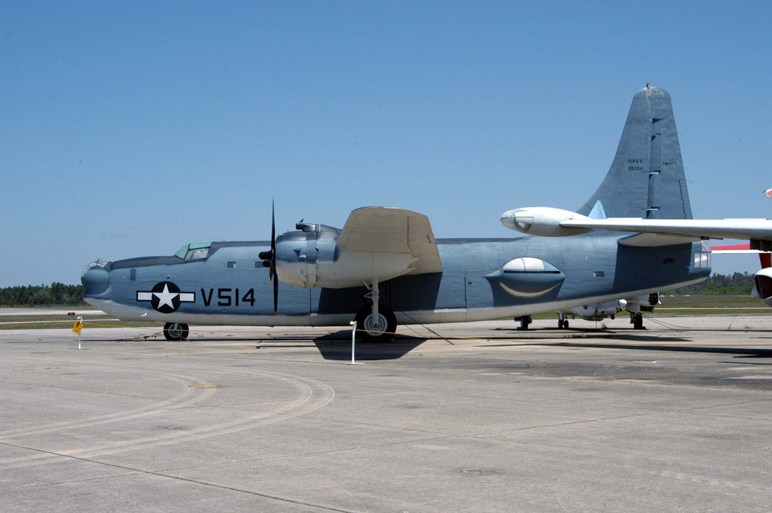 A Consolidated PB4Y-2 Privateer (BuNo 66261) of the U.S. National Museum of Naval Aviation, Pensacola, Florida (USA). It was accepted by the U.S. Navy on 14 September 1945 and almost immediately placed in long term stora