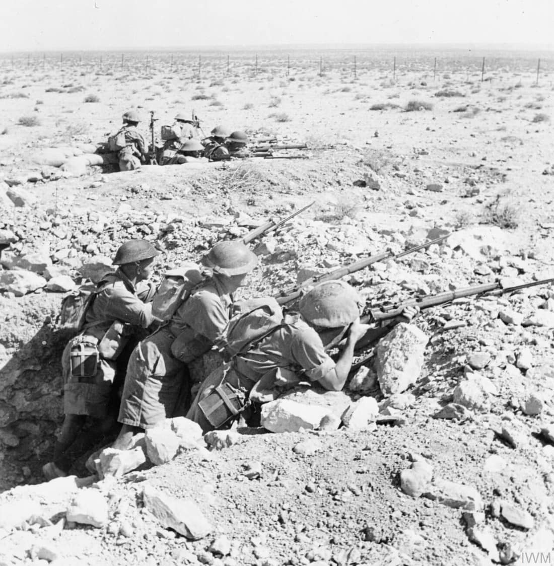 IWM caption : Australian troops occupy a front line position at Tobruk. Between April and December 1941 the Tobruk garrison, comprising British, Australian and Polish troops, was besieged by Rommel's forces. It fell to t