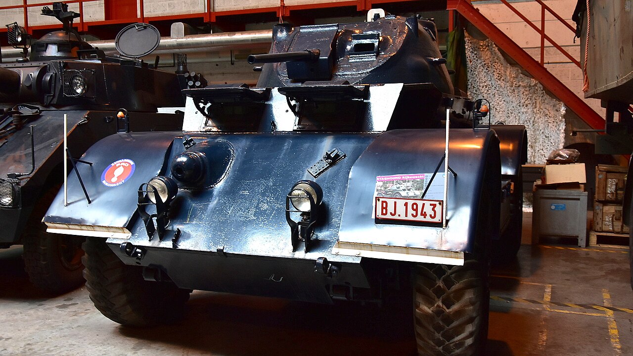 Staghound (Rijkswacht) Gunfire Museum Brasschaat 13-03-2021