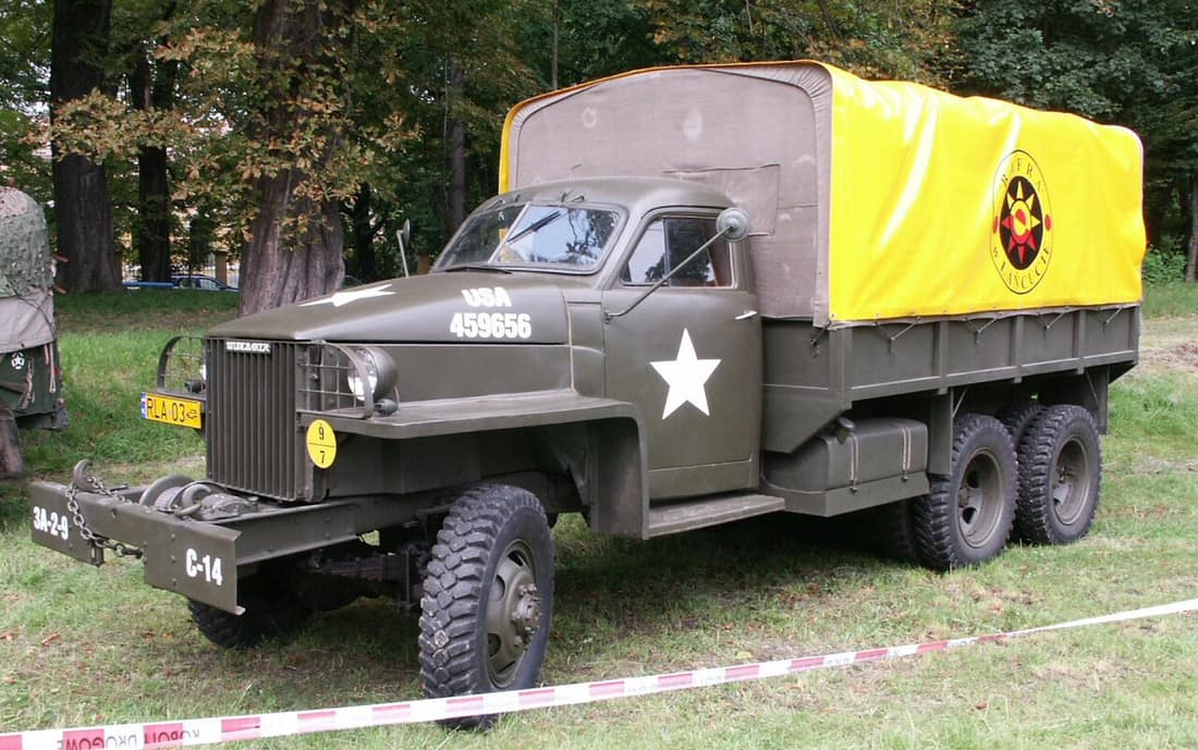 Studebaker US (US-6?) World War II military truck (mostly used by the USSR), at Łańcut, Poland.
