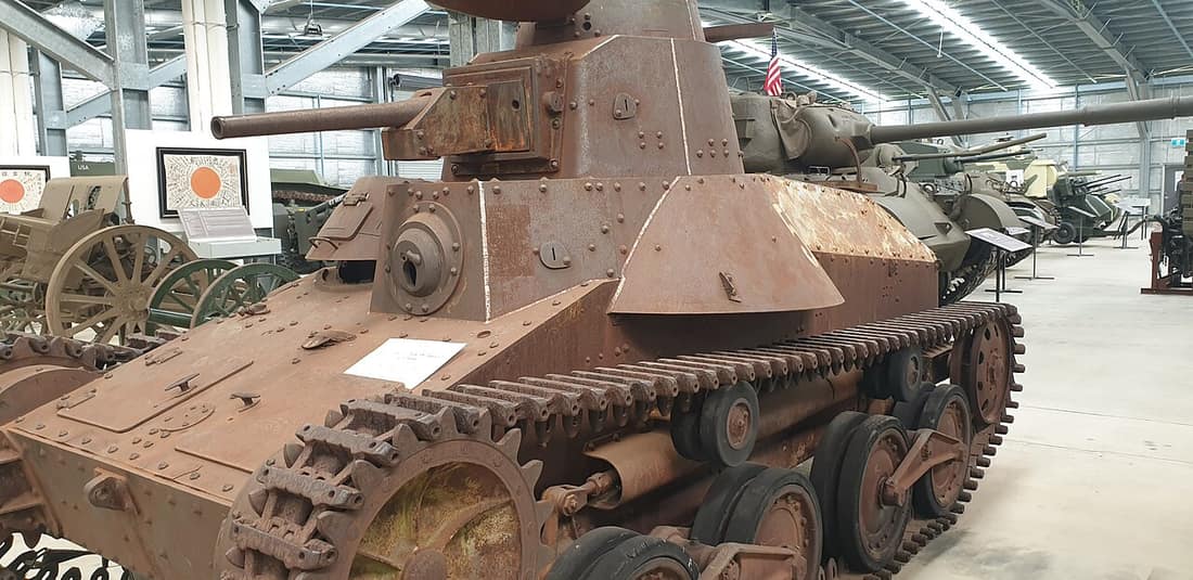 Front of the Type 95 Ha-Go at the AAAM