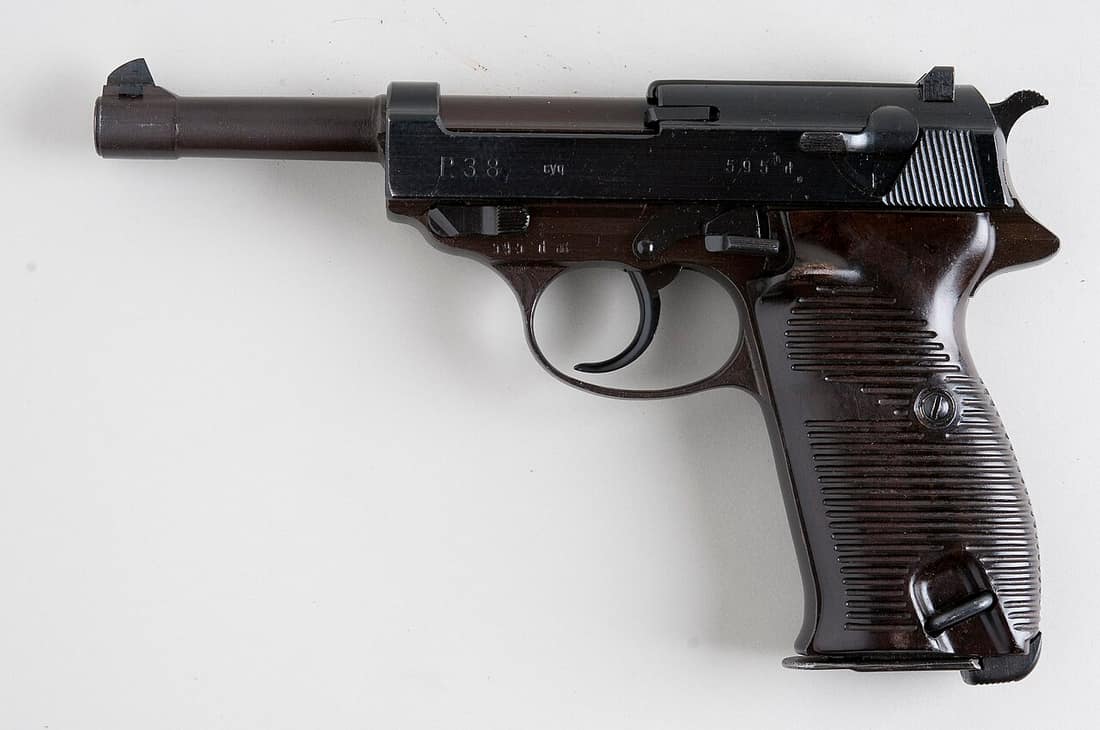 Spreewerk manufactured Walther P38 From flickr user handvapensamlingen - Pistols used in Norway.