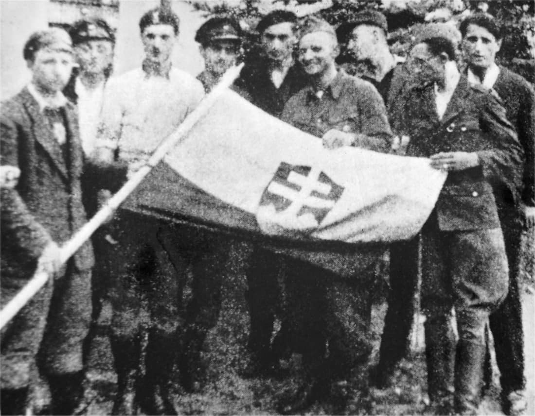 535 Slowak Platoon from 1st company of "Tur" Battalion from Zgrupowania "Kryska" and fighting in Czerniaków district during Warsaw Uprising.