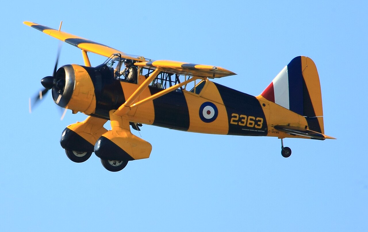 The Canadian Warplane Heritage Museum's Westland Lysander Mark III flying at the 2010 Brantford Airshow in Brantford, Ontario, Canada.